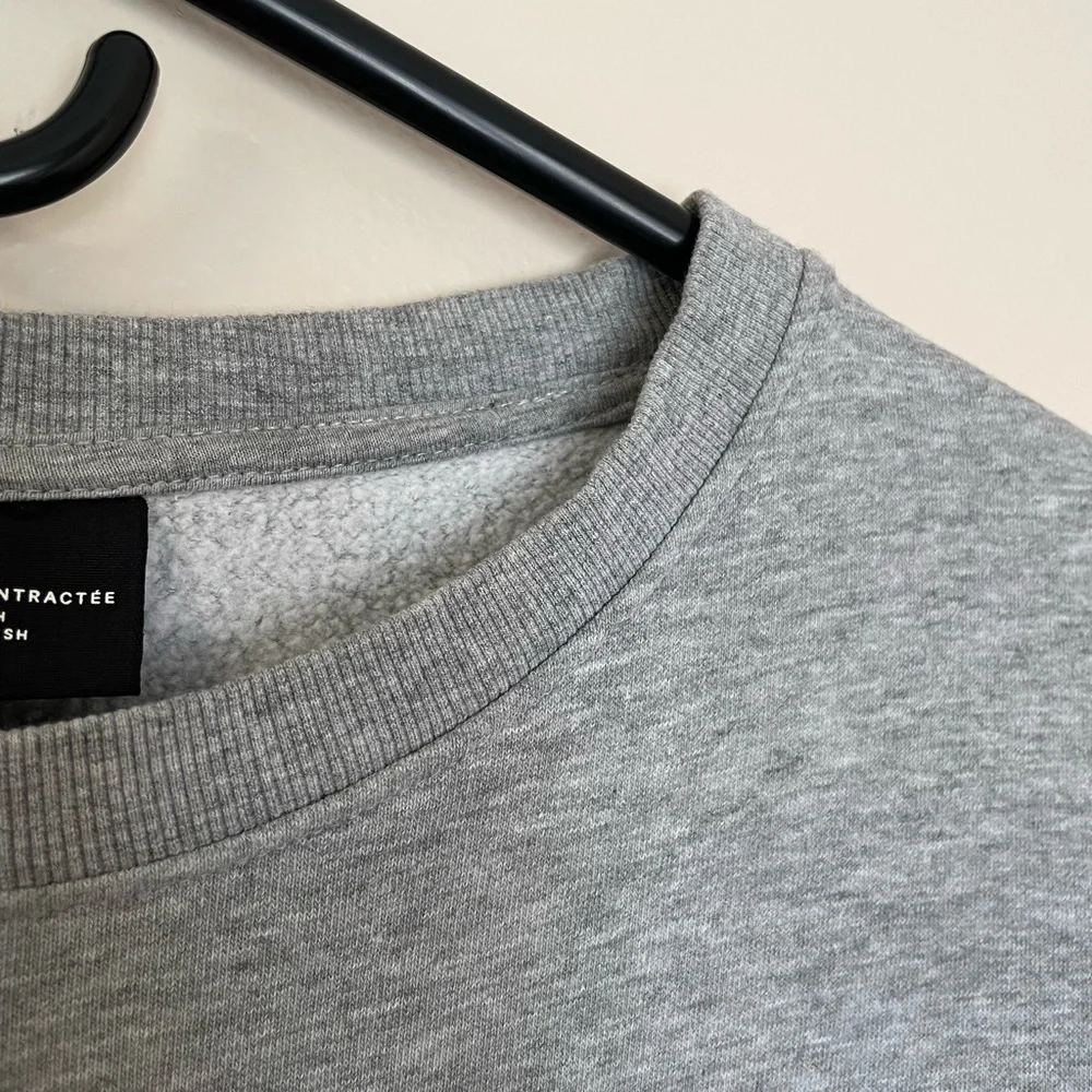 H&M Men’s Crewneck Sweatshirt Long Sleeve Gray XL - Picture 5 of 8